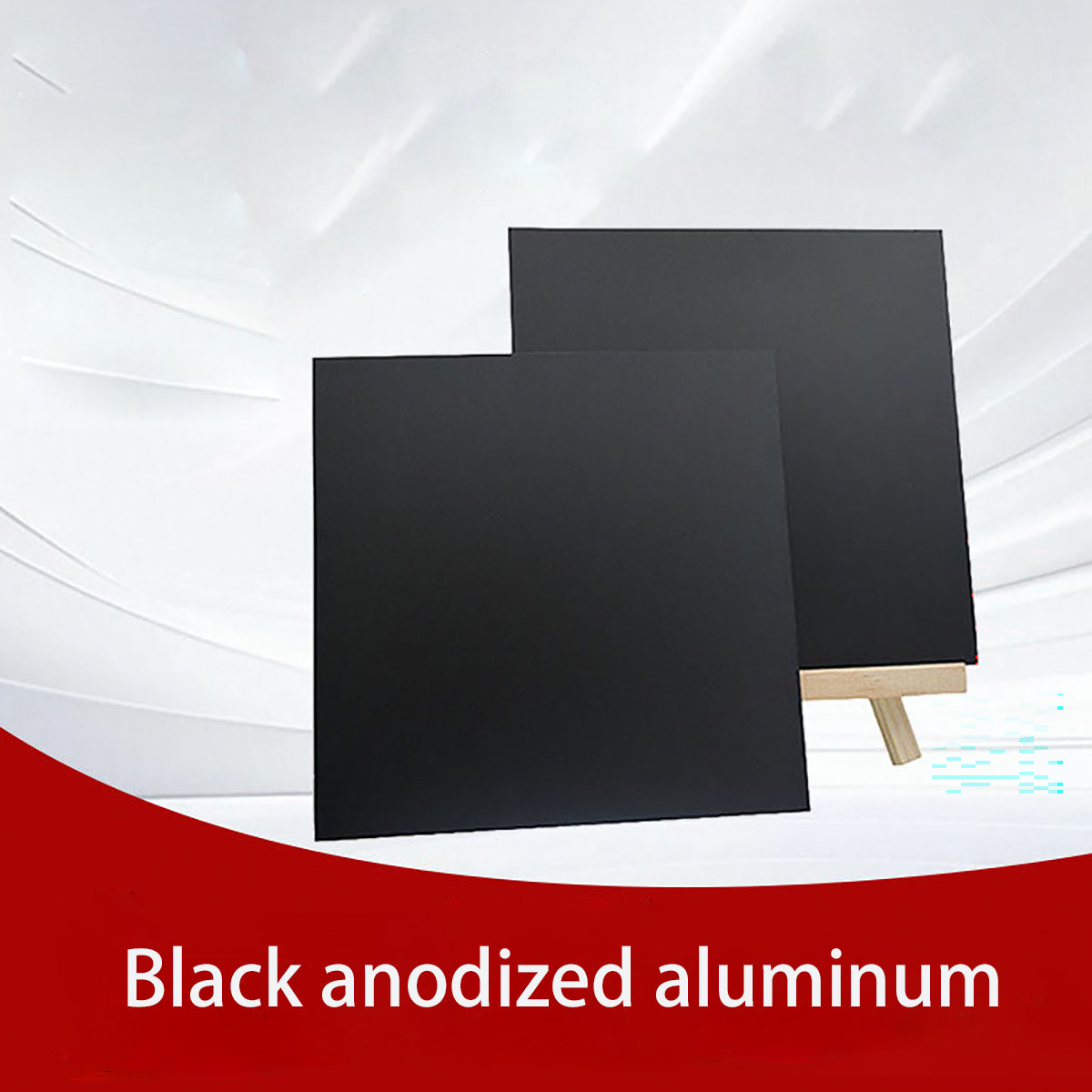 Commercial Uv Printing - Plaque en aluminium anodisé noir de