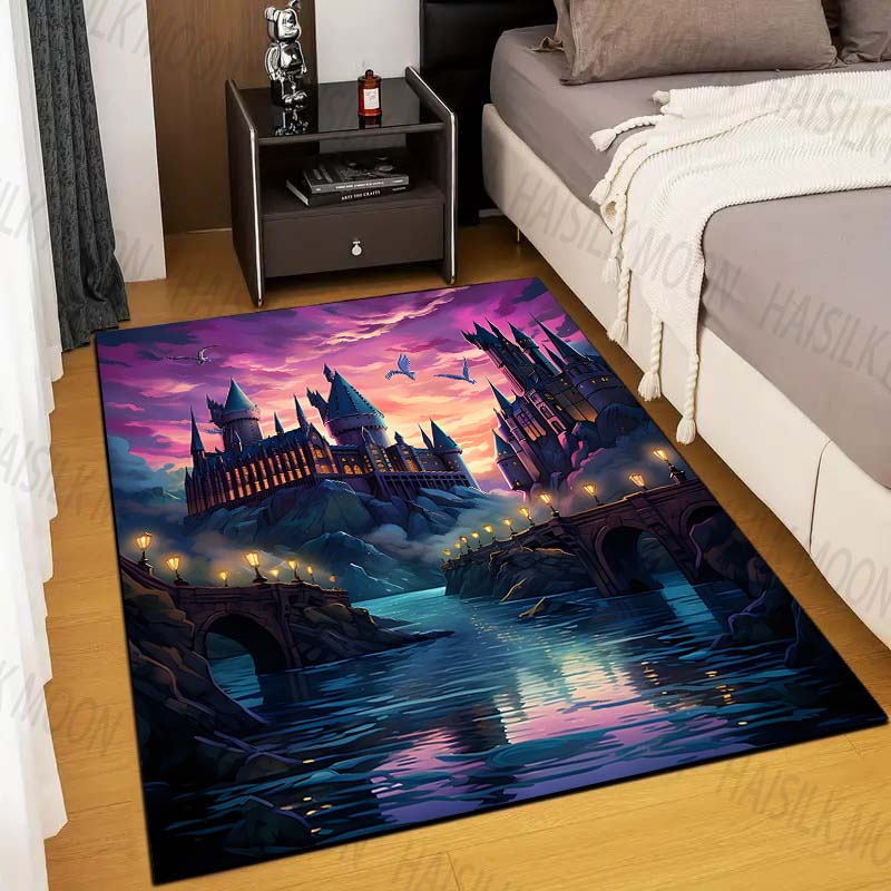 Commercial Printing Format - Tapis imprimé château magique pour école,