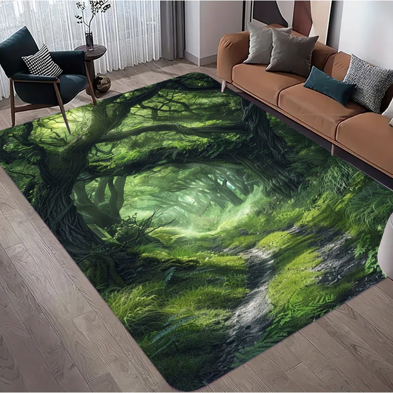 Commercial Road Printing - Tapis à motif forêt 3D à