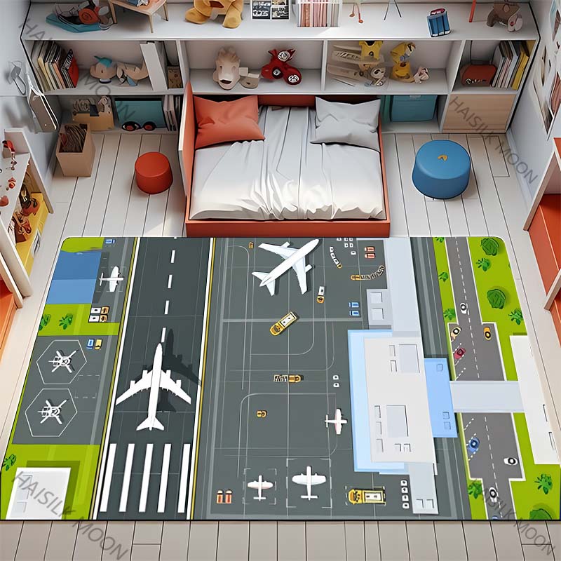 Commercial Printing Format - Tapis imprimé de piste d'avion à