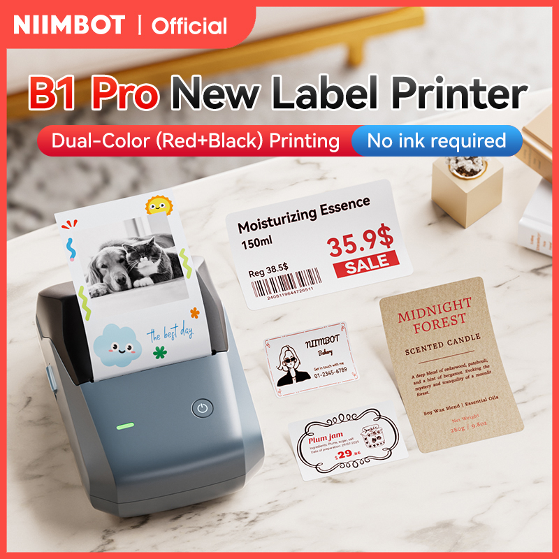 Commercial Printing Business - Imprimante d'étiquettes Niimbot B1 Pro, 300