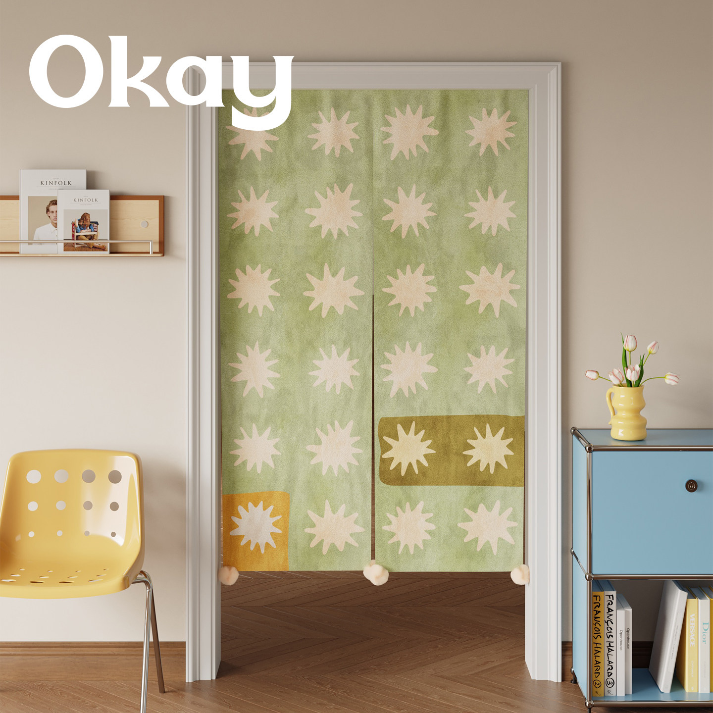 Commercial Printing Rates - Rideau de porte Noren bleu clair
