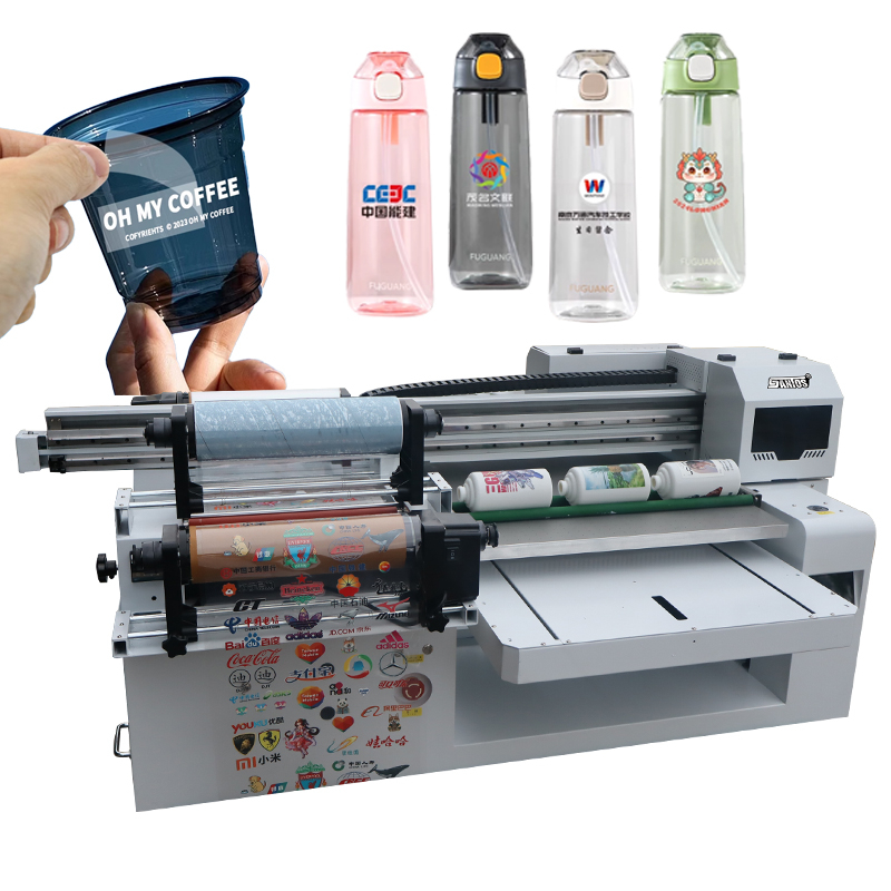 Commercial Uv Printing - 6090 UV rouleau-imprimante à plat Machine