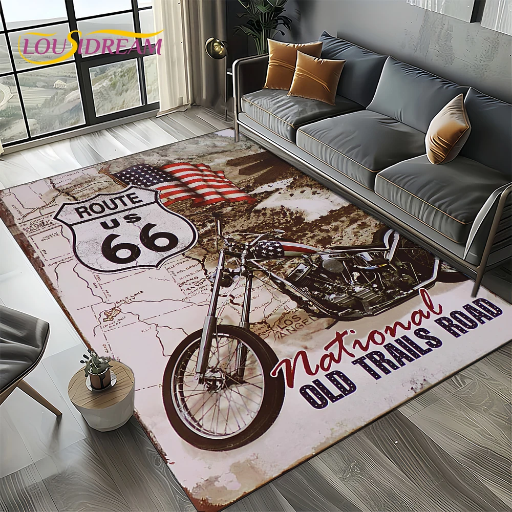 Route 66 rétro amérique histor - Commercial Road Printing avis et prix