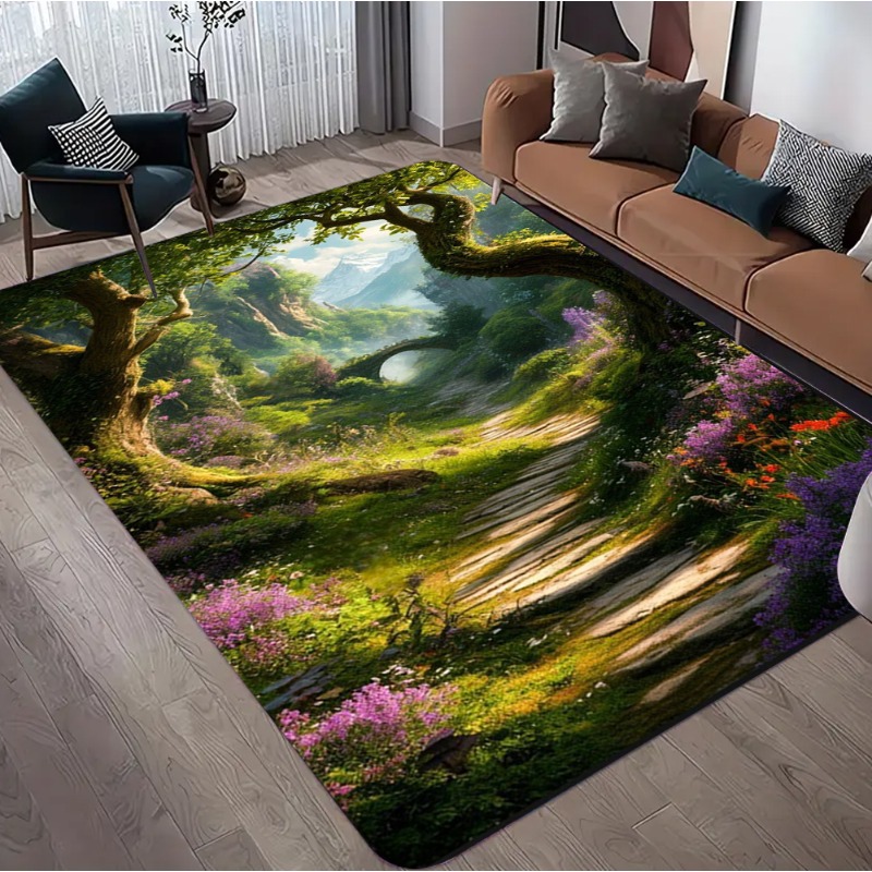 Tapis à motif forêt 3D à illus - Commercial Road Printing avis et prix