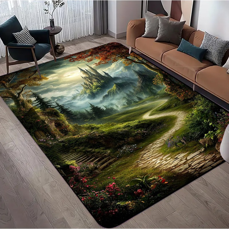 Tapis à motif forêt 3D à illus - Commercial Road Printing avis et prix