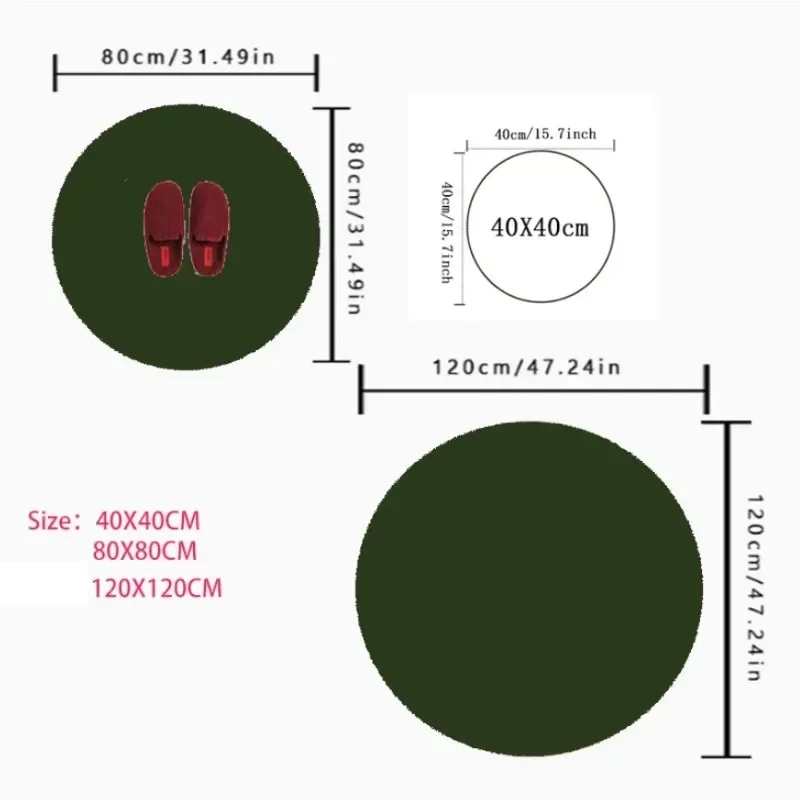Tapis rond antidérapant avec i - Commercial Printing Format avis et prix